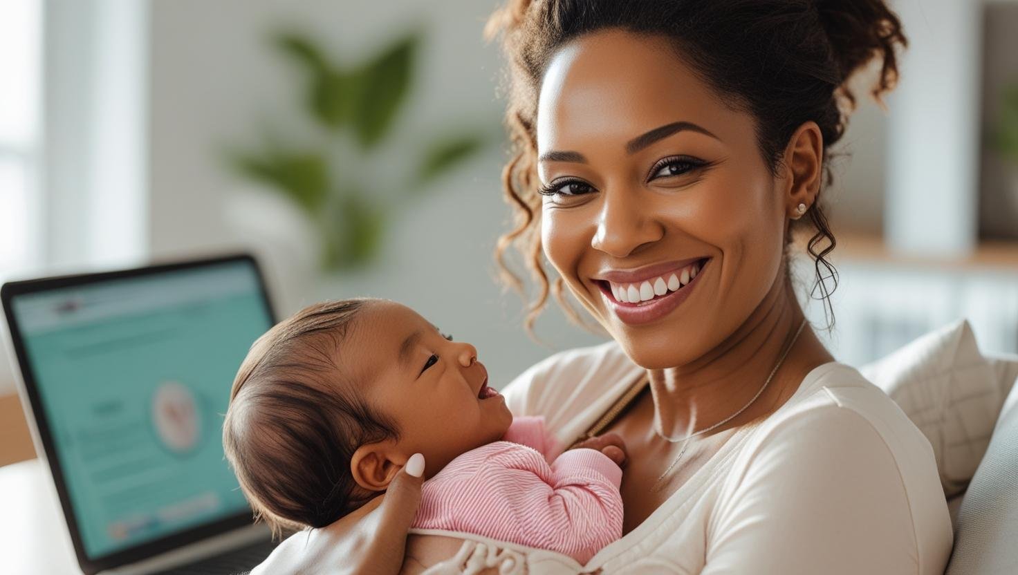 Profile Picture - Amy with newborn